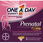 One A Day Multivitamin/Multimineral Supplement, Prenatal with DHA, Liquid Gels & Tablets