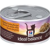 Hill's Ideal Balance Roasted Turkey Recipe Natural Cat Food Plus Vitamins, Minerals & Amino Acids