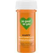 So Good So You Probiotic Juice Shot, Blood Orange Guava, Happy
