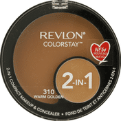 Revlon Makeup & Concealer, Compact, 2-in-1, Warm Golden 310