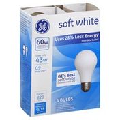 GE Soft White 60 Watts Halogen Bulb