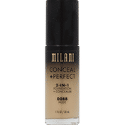 Milani Foundation + Concealer, 2-in-1, Nude 00BB