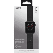 Laut Steel Loop, Apple Watch, Black, Stainless Steel, 42/44 MM