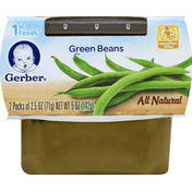 Gerber 1st Foods Green Beans Purees-Vegetable