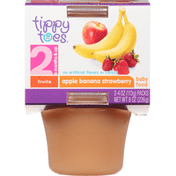 Tippy Toes Baby Food, Apple Banana Strawberry, 2 (6 Months & Up)