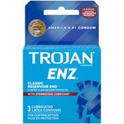 Trojan Enz Spermicidal Condoms, Ct