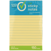 Simply Done Ruled Sticky Notes