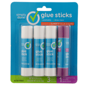 Simply Done Glue Sticks, Clear/Disappearing Purple