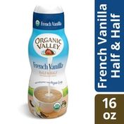 Organic Valley Ultra Pasteurized Organic Half and Half, French Vanilla