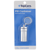 TopCare Keychain Fob Pill Container