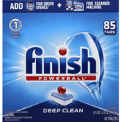 Finish Automatic Dishwasher Detergent, Deep Clean, Tablets