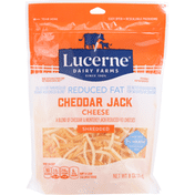 Lucerne Shredded Cheese, Reduced Fat, Cheddar Jack
