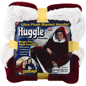 Huggle Blanket Hoodie, Ultra Plush, Burgundy