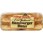 Village Hearth Hamburger Buns, Old Fashioned