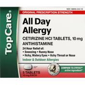TopCare All Day Allergy, Original Prescription Strength, 10 mg, Tablets