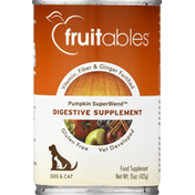 Fruitables Dog & Cat Food, Gluten Free, Pumpkin Super Blend, Digestive Supplement