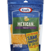 Kraft Finely Shredded Cheese, Mexican Style Taco