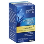 Mommy's Bliss Probiotic Drops, + Vitamin D, Newborn+