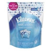Kleenex Gentle Clean Wet Wipes Individually Wrapped - 8pk/