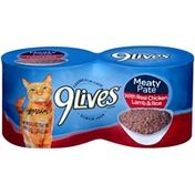 9Lives Meaty Pate with Real Chicken Lamb & Rice Cat Food