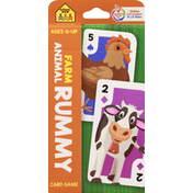 School Zone Card Game, Rummy, Farm Animal