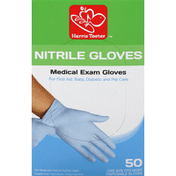 Harris Teeter Gloves, Medical Exam, Nitrile, Disposable