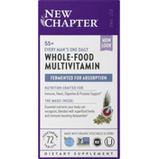 New Chapter Whole-Food Multivitamin, 55+ Every Man's One Daily, Vegetarian Tablets