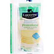 Lucerne Cheese Slices, Reduced Fat, Provolone