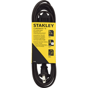 Stanley Indoor Extension Cord, Brown, 3-Outlet, 9 Feet
