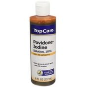 TopCare Povidone-Iodine 10% Topical Solution Usp First Aid Antiseptic