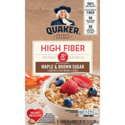 Quaker Select Starts High Fiber Maple & Brown Sugar Instant Oatmeal