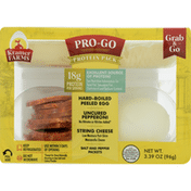 Kramer Farms Protein Pack, Hard Boiled Peeled Egg, Uncured Pepperoni, String Cheese