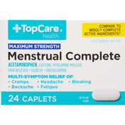 TopCare Menstrual Complete, Maximum Strength, Caplets