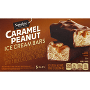 Signature Select Ice Cream Bars, Caramel Peanut
