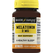 Mason Natural Melatonin, 3 mg, Tablets