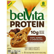 belVita Baked Biscuits, Soft, Oats, Honey & Chocolate