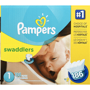 Pampers Diapers, Size 1 (8-14 lb), Sesame Beginnings