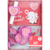 4 U From Me Heart Rings with Exchange Cards