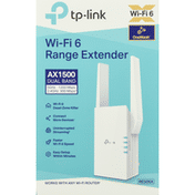 TP-Link Wi-Fi 6 Range Extender, AX1500, Dual Band
