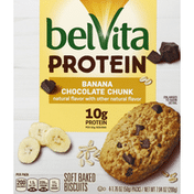 belVita Biscuits, Banana Chocolate Chunk, Soft Baked