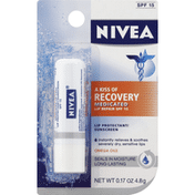 Nivea Lip Protectant/Sunscreen, Medicated, SPF 15