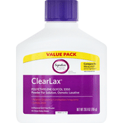 Signature Care ClearLax, Unflavored, Powder, Value Pack