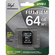 Fujifilm SDXC Card, UHS-I, 64 gb