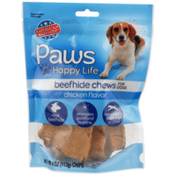 Paws Happy Life Chicken Flavor Beefhide Chews For Dogs