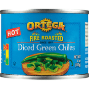Ortega Fire Roasted Hot Diced Green Chiles