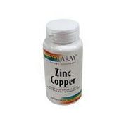 Solaray Amino Acid Chelate Zinc Copper With Kelp & Pumpkin Seed Immune System Dietary Supplement Vegcaps