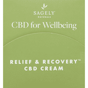 Sagely Naturals CBD Cream, Relief & Recovery