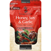 Passage Foods Stir-Fry Sauce, Honey, Soy & Garlic, Mild