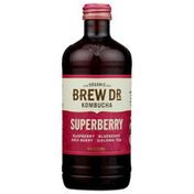 Brew Dr. Kombucha Superberry, Organic Kombucha, Raspberry, Blueberry and Goji Berry