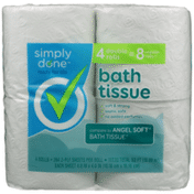 Simply Done Bath Tissue 4 Double Rolls